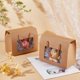thumbnail image 4 of Paquete de 20 cajas de papel kraft con asas, 19,8 x 16 x 10,9 cm, color marrón, con ventana transparente, ideales para empaquetar productos, artículos para tiendas, fiestas, regalos, bodas y negocios., 4 of 5