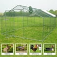 thumbnail image 3 of Walcut 20x10 ft. Large Metal Chicken Coop with Waterproof Cover,Chicken Wire Cage Walk in Chicken Run Coops, 3 of 6