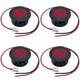 thumbnail image 2 of Medidor de voltios CC 4-100V pantalla Digital LED programable pequeño rojo, 2 of 2