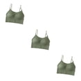thumbnail image 1 of Sonducket Tank Crop Top Bra Lencería sexy Cómoda Ropa interior sin costuras Bralette corto Color sólido Verano Delgado Casual para verde Type1 NO1, 1 of 6