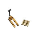 thumbnail image 4 of Accesorios para montacargas a escala 1/64, colección, esculturas en miniatura, coches, accesorios, juguetes amarillo con bandeja, 4 of 8