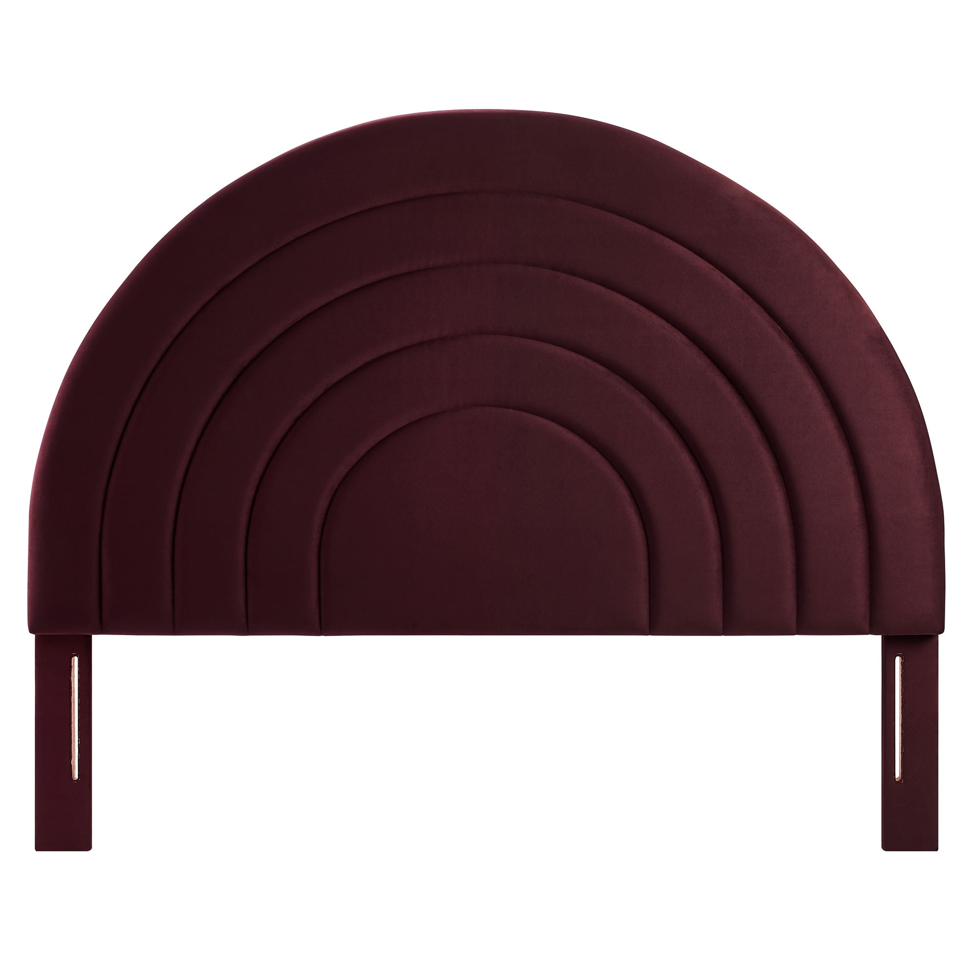 Modway Solana Arched Performance Velvet Queen Headboard in Mulberry