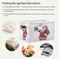 thumbnail image 5 of FREEAMG Santa Claus with Beer in Hand Storage Bin for Toy Storage Basket Dirty Clothes Sundries Office Home Closet Organizer Waterproof Laundry Basket, 1 PCS, 5 of 7