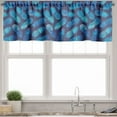 thumbnail image 3 of Ambesonne Pastel Valance & Curtain, Tropical Pineapple Blue, 55"x36", Dark Blue Pale Blue, 3 of 6