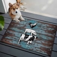 thumbnail image 3 of 2x3 Ft Entryway Area Rug, Farmhouse Wooden Grain Kitchen Rug Runner Washable Floor Mat, Vintage Shabby Cow Pig Chicken Non Slip Indoor Door Mat Throw Carpet for Bathroom Living Room Bedroom, 3 of 8