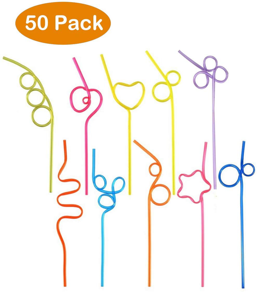 50pcs-crazy-loop-straws-crazy-reusable-drinking-straws-in-assorted