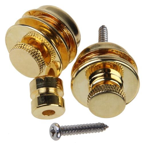 Cabeza Plana Cerraduras Correa 2x para Guitarra Eléctrica Sobrerregulación perfke Bloqueo de correa de guitarra eléctrica