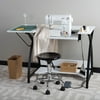 Sew Ready 13332 Comet Modern Sewing Table in Black / White