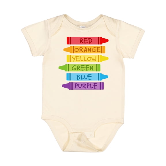 Inktastic Colored Crayons Boys or Girls Baby Bodysuit