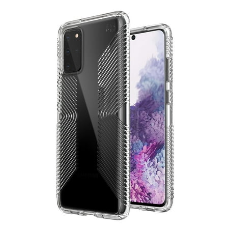 Speck - Presidio Perfect Clear + Grip Case for Samsung Galaxy S20+ 5G - Clear/Clear