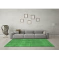 thumbnail image 3 of Ahgly Company Indoor Square Oriental Emerald Green Industrial Area Rugs, 3' Square, 3 of 4