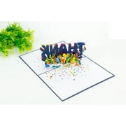 Thank You Pop-Up Card – 3D Handmade Greeting Card (5x7 inches) With Love From Vietnam
