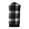 thumbnail image 7 of BSDJILFG Jacket Vests for Women Plus Size Fleece Color Block Plaid Shirts Sleeveless Thicken Collar Cardigans Winter Waistcoats Christmas Gifts, 7 of 7