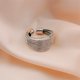 thumbnail image 1 of Anillo de línea de alta calidad con diseño de nicho para mujer, nuevo anillo abierto simple de moda de estilo frío de lujo ligero y moderno, 1 of 5