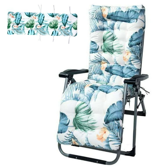 HioHa Lounge Chaise Chair Cushion,High Back Cushion Rocking Chair Padded Sofa Mat with Pillow 67x20x3.15 Inch