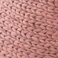 thumbnail image 6 of 32-Inch Water Hyacinth Christmas Tree Collar, Woven Tree Base Cover with Cord Cut Out, Pink, 6 of 7