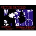 thumbnail image 2 of Bradley, William H. 32x24 Black Ornate Wood Framed with Double Matting Museum Art Print Titled - Victor Bicycles: Overman Wheel Company, 1896, 2 of 4