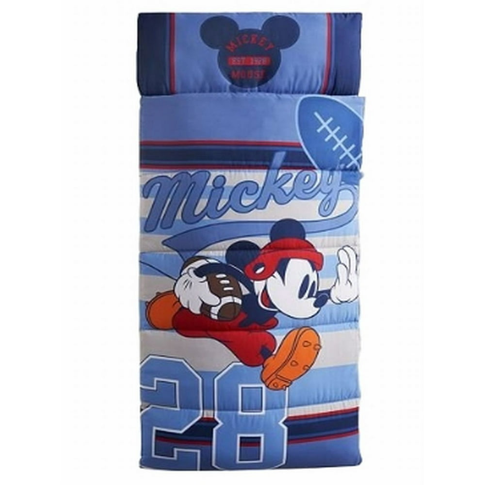 Disney Mickey Mouse Sleep Over Slumber Bag & Built In