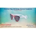 thumbnail image 2 of 10 American Flag Sunglasses Pack - Plastic, UV Protection, Lenses UV 400 - Flag, 2 of 8