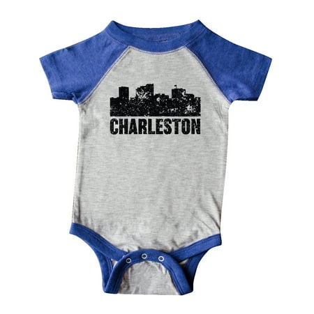 

Inktastic Charleston Skyline Grunge Gift Baby Boy or Baby Girl Bodysuit