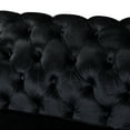 thumbnail image 5 of Classic Velvet Chesterfield Tufted Sofa Black, 5 of 5