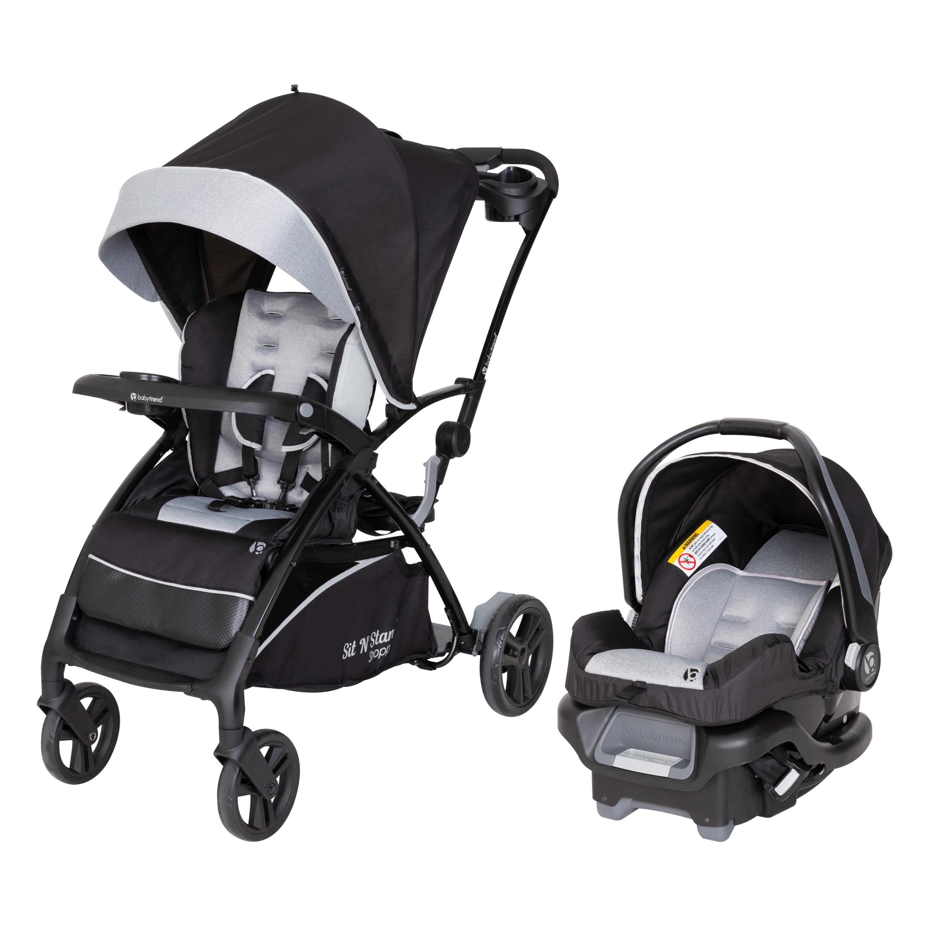 Baby Trend Sit N Stand® 5-in-1 Shopper Travel System - Moondust - Gray