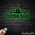 thumbnail image 2 of Handmadetneonsign Airplane Metal Wall Art Light, Airplane Metal Sign Wall Decor, Travel Metal Decor, 2 of 5