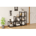 thumbnail image 7 of 2 Tier Small Bookshelf and Bookcase, Industrial Metal Bookshelf, Bookcase Shelf Storage Organizer for Living Room, Bedroom, and Home Office, 7 of 7
