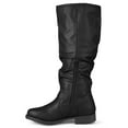 thumbnail image 3 of Journee Womens Stormy Extra Wide Calf Stacked Heel Riding Boots, 3 of 10