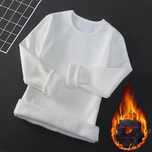 Ropa interior térmica para hombre, camisetas deportivas informales ajustadas de manga larga con cuello redondo y elástico, blusas de licra