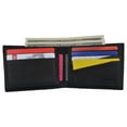 thumbnail image 6 of Swiss Marshall Mens Leather Bifold RFID Blocking Removable Card ID Holder Wallet, 6 of 32