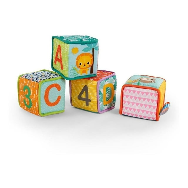 Juguete Bright Starts Grab & Stack Blocks 4 Piezas