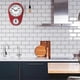 thumbnail image 5 of Reloj de pared con temporizador de cocina retro, rojo, vintage, silencioso, para el hogar. p20241126875, 5 of 5