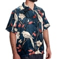 thumbnail image 2 of Tree Men's Printed Casual Button Down Short Sleeve Beach Shirts, 2 of 6