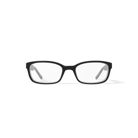 Hard Candy Women's HC17 Rectangular Prescription Eyeglasses with Case, Black