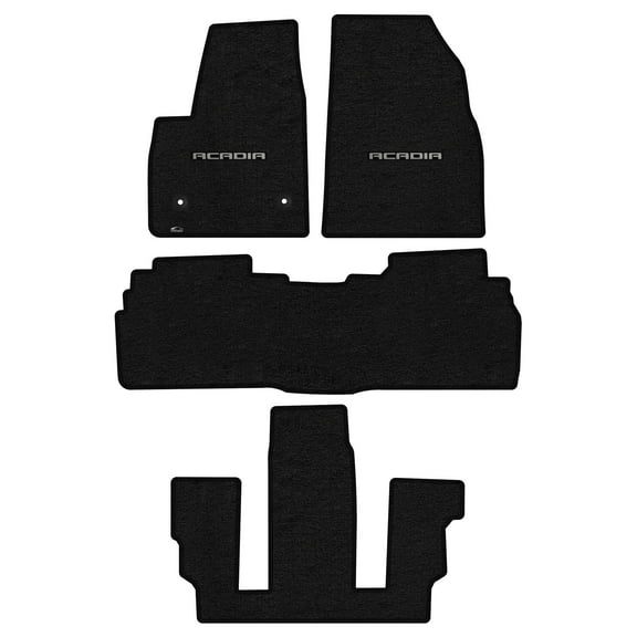 Lloyd Mats Custom Fit Floor Mats for GMC Acadia/Acadia Denali 2017-On LogoMat 4Pc Set Charcoal (2nd Seat Bucket)