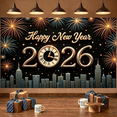 thumbnail image 6 of Decorative Design New Year Banner Festive Theme Celebration Banner for Holiday Event Indoor Decoration Party Backdrop, 6 of 9