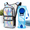 Holographic Crocodile Textured, variant on Holographic Sliver Multi-color 20L Hydration Pack with 2L Bladder for Festivals and Outdoor Activities