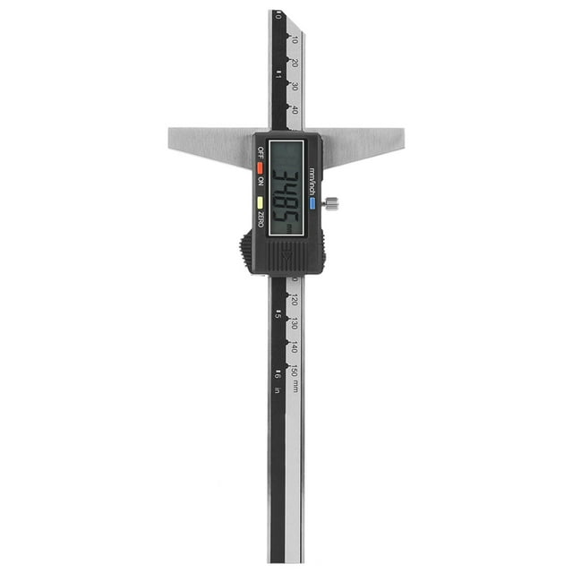 Digital Depth Gauge,High Accuracy Stainless Steel Depth Gauge Stainless Steel Vernier Caliper Highly Versatile