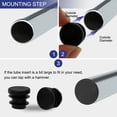 thumbnail image 5 of 5/8" 16mm OD Plastic Round Tube Inserts Protector 36pcs, 0.51"-0.6" Inner Dia, 5 of 7