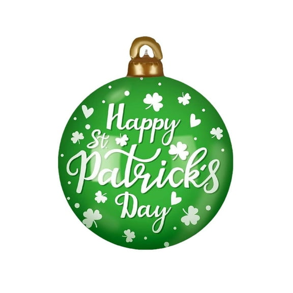 RyanK St Patricks Day Decorations St. Patrick's Day 24 Inch Inflatable Ball St. Patrick's Day Blow Up Ball Hanging For St. Patrick's Day Yard Outdoor Home Decor