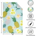 thumbnail image 3 of Kitchen Towels Pineapple & Flowers Pattern Cleaning Towel Absorbent Hand Towels Tea Towels for Home Restaurant Dish Clean 28" x 18", 4PCS, 3 of 7