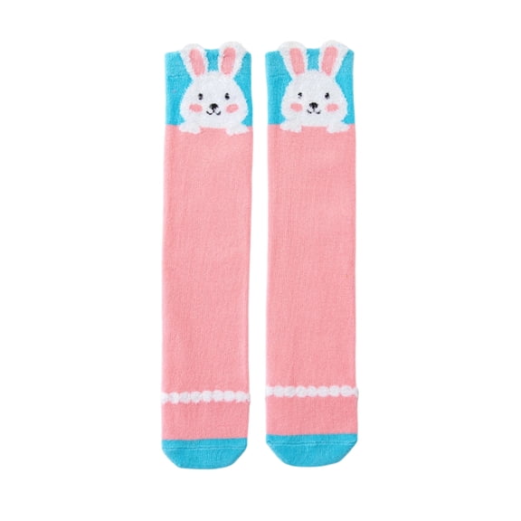 Girls Knee High Socks Kids Crazy Fun Gift Cute Animal Patterns Long Socks E Free