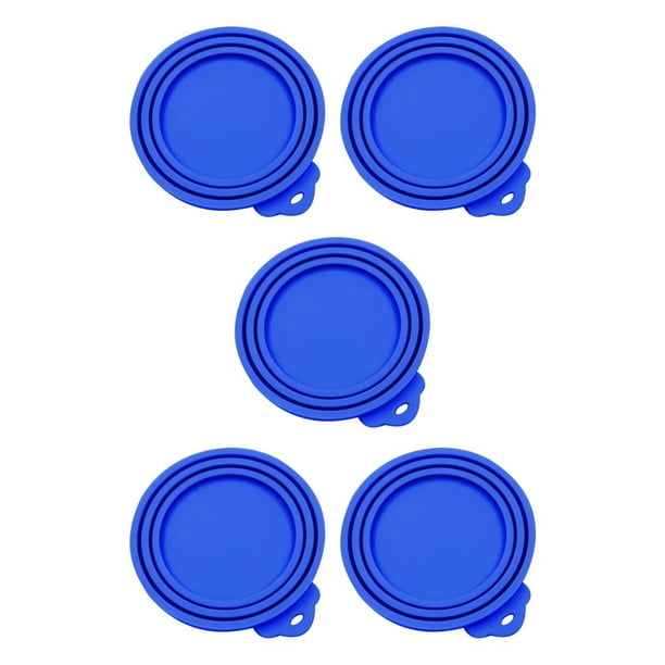 Billuyoard La comida para mascotas puede cubrir la tapa del tarro de silicona Animales Tapa enlatada sellada universal para tres tamaños, azul oscuro Type2 NO2 Billuyoard CBP028598
