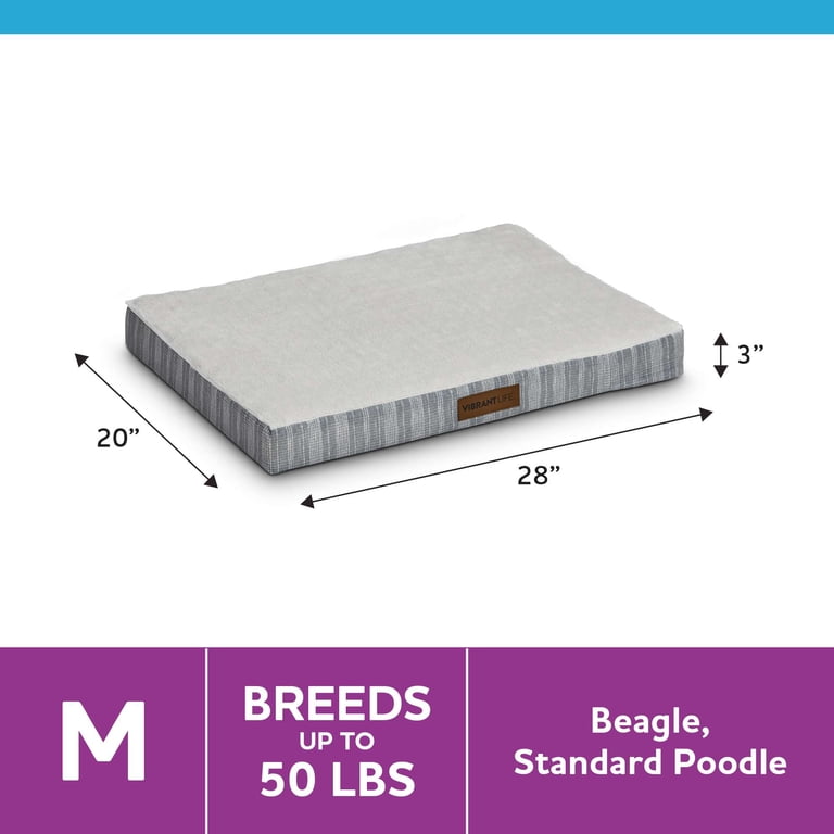 Orthopedic Foam Dog Bed, Medium, Grey photo 3