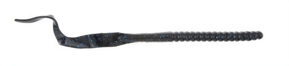 (2 pack) Berkley PowerBait® Power Worm Fishing Bait, Black Blue Fleck, 10in