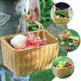 thumbnail image 5 of HEATSHAKING Woven Fruit Storage Basket Fruits Basket Khaki 1Set, 5 of 5