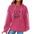 thumbnail image 1 of WEAIXIMIUNG Striped Sweatshirt Women 3X New Fall/Winter Adjustable Hoodie with Pockets and Print/Graphic Pattern, 1 of 3