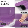 thumbnail image 2 of Pet Feeding Mat - Purple 12"x 19" | Absorbent Dog Mat for Food and Water, No Stains Cat Bowl Mat, Easy to Clean Pet Placemats, Quick Dry Dog Water Dispenser Mat for Messy Drinkers, 2 of 5