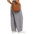 thumbnail image 6 of Luvrsol Womens Sweat Pants Casual Solid Wide Straight Leg Sweatpants Relaxed Fit Long Athletic Lounge Pants S-3XL, 6 of 6